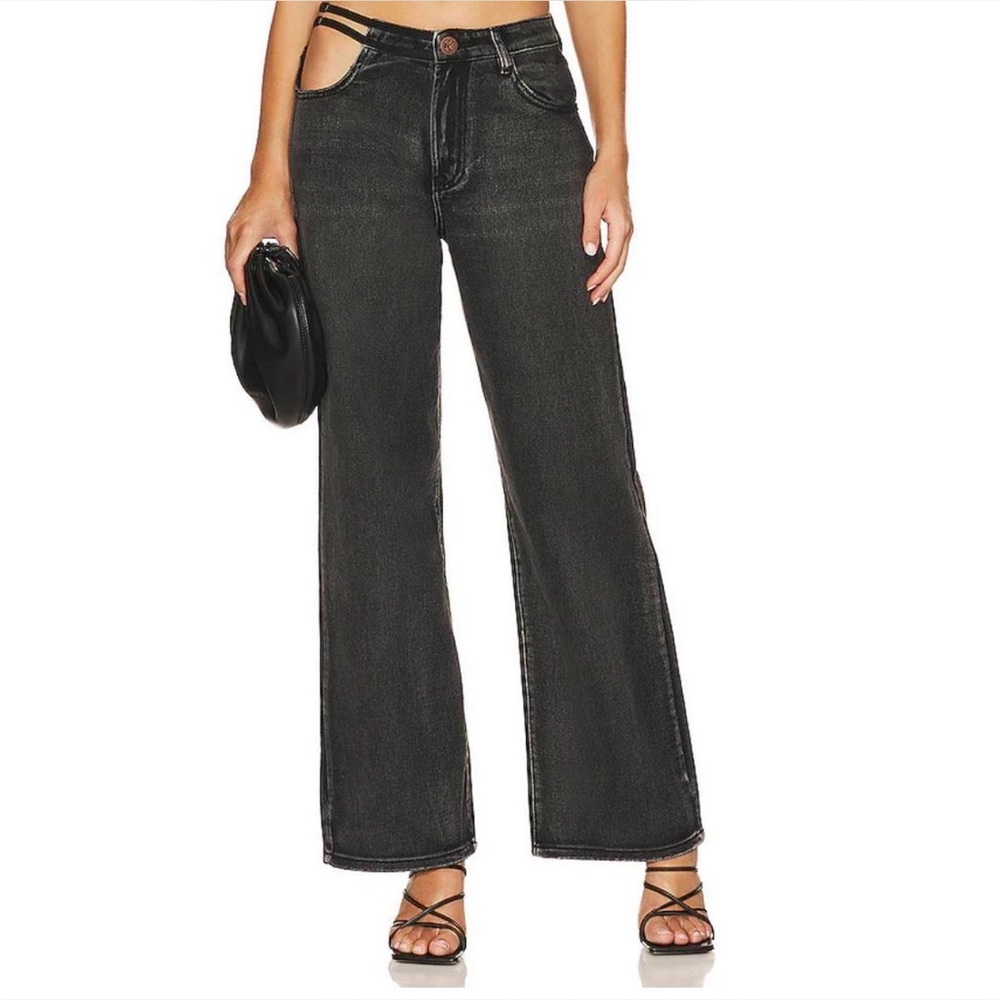 One Teaspoon Black Flare Jackson Jeans